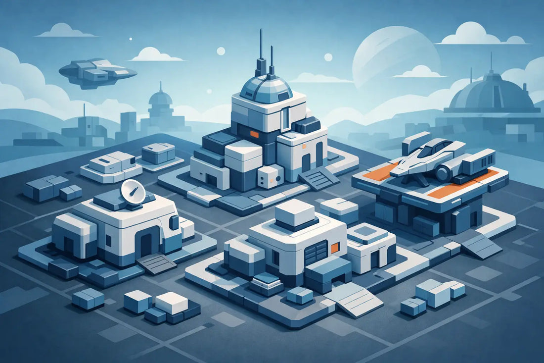 Modular Sci Fi Buildings for Better Tables
