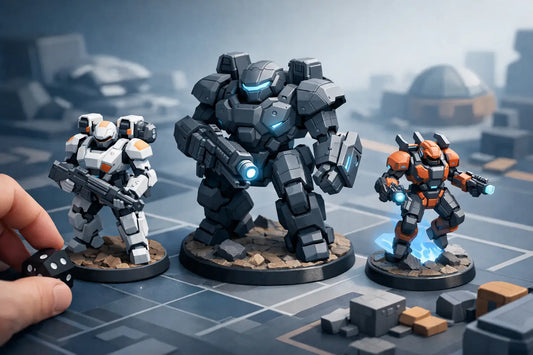 Sci Fi Battlesuit Miniatures That Work on Table