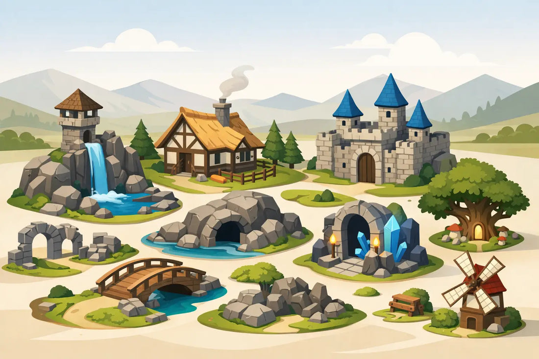 Fantasy Village Terrain Pieces That Play Well