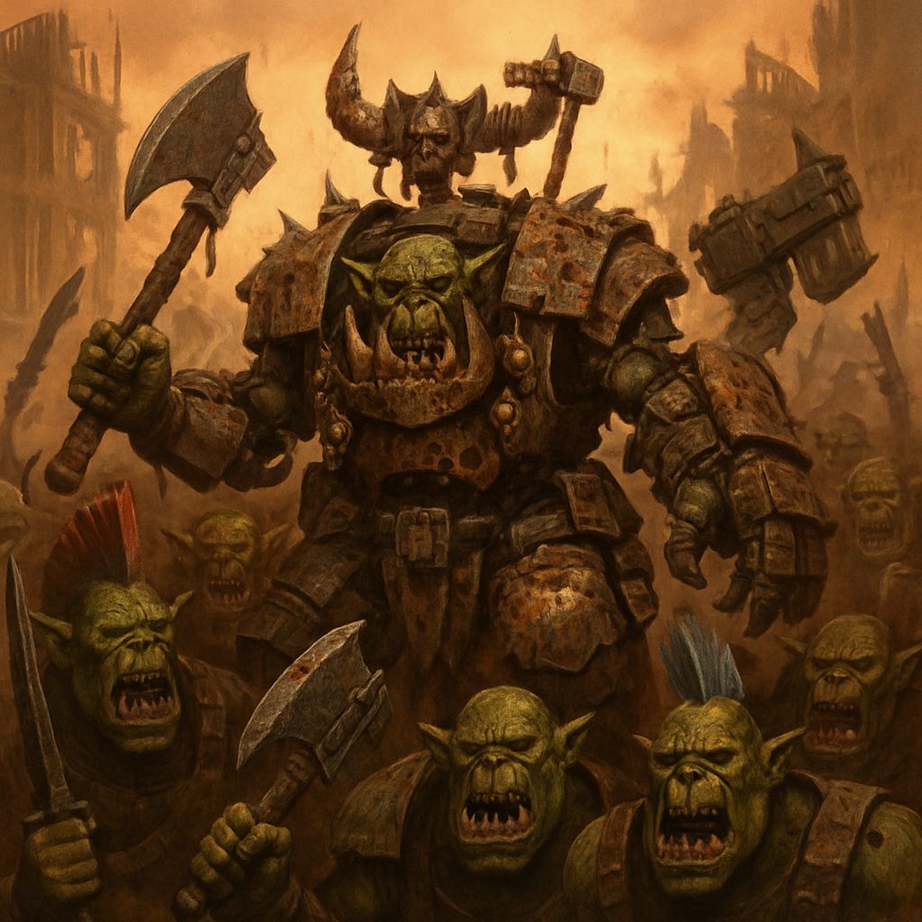 Sci-Fi Ork Troops and Vehicles