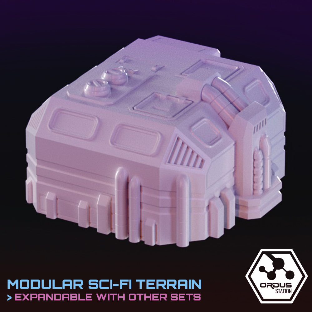Ordus Station: Micro Hab Unit - Sci-Fi Grimdark Miniatures by Saucermen Studios, Wargame Scale 3D Printed - photo 2