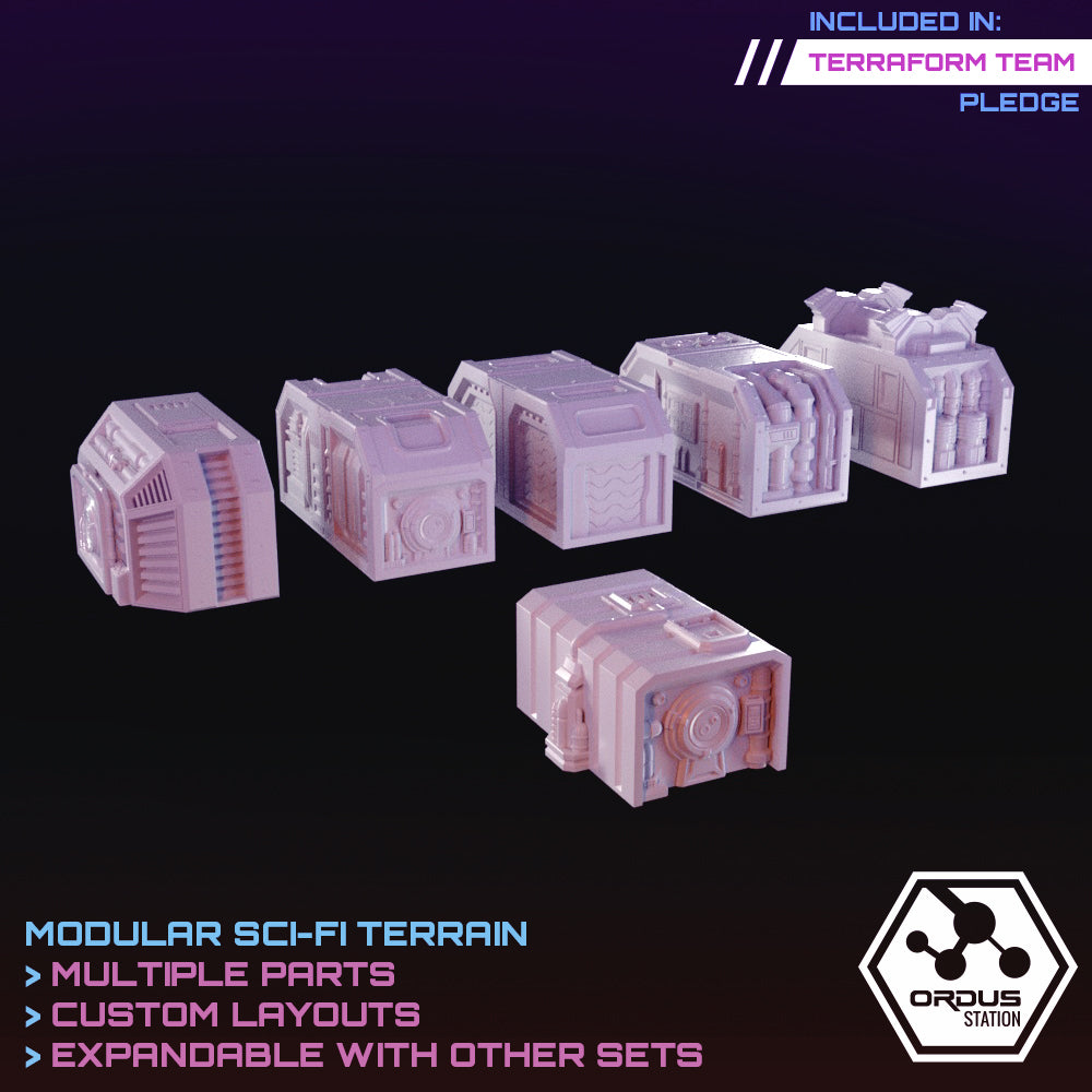 Ordus Station: Core Modules - Sci-Fi Grimdark Miniatures by Saucermen Studios, Wargame Scale 3D Printed - photo 6