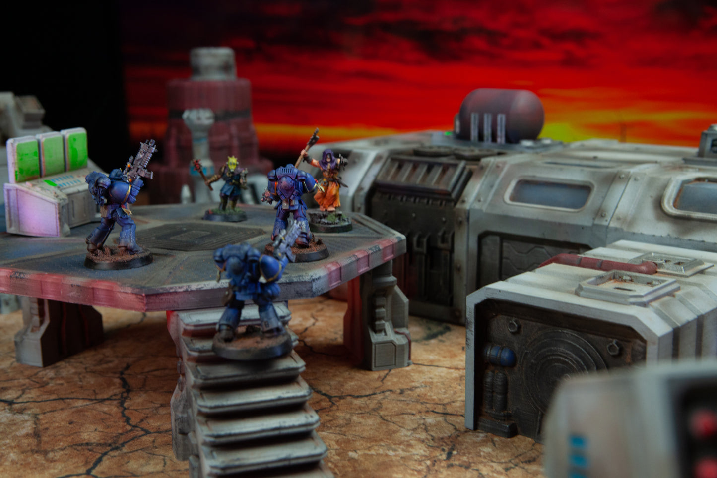 Ordus Station: Core Modules - Sci-Fi Grimdark Miniatures by Saucermen Studios, Wargame Scale 3D Printed - photo 8