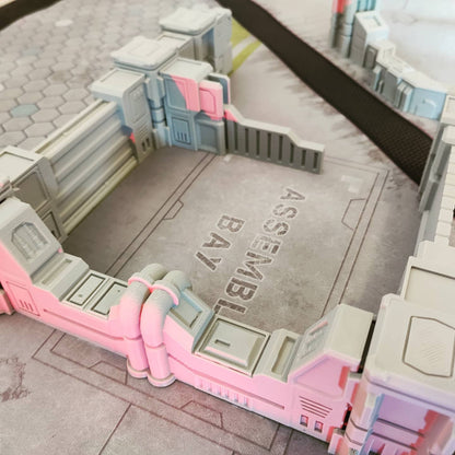 Ordus Station: Walls & Gates - Sci-Fi Grimdark Miniatures by Saucermen Studios, Wargame Scale 3D Printed - photo 7