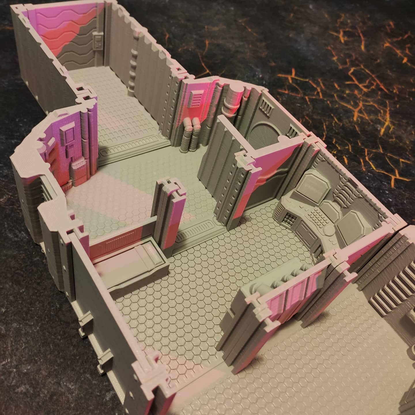 Ordus Station: Modular Scifi Interiors (Core Set) - Sci-Fi Grimdark Miniatures by Saucermen Studios, Wargame Scale 3D Printed - photo 3
