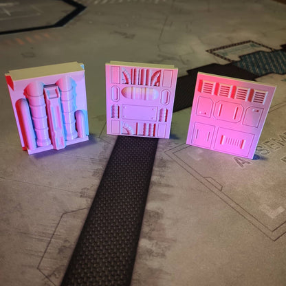 Ordus Station: Modular Scifi Interiors (Core Set) - Sci-Fi Grimdark Miniatures by Saucermen Studios, Wargame Scale 3D Printed - photo 4
