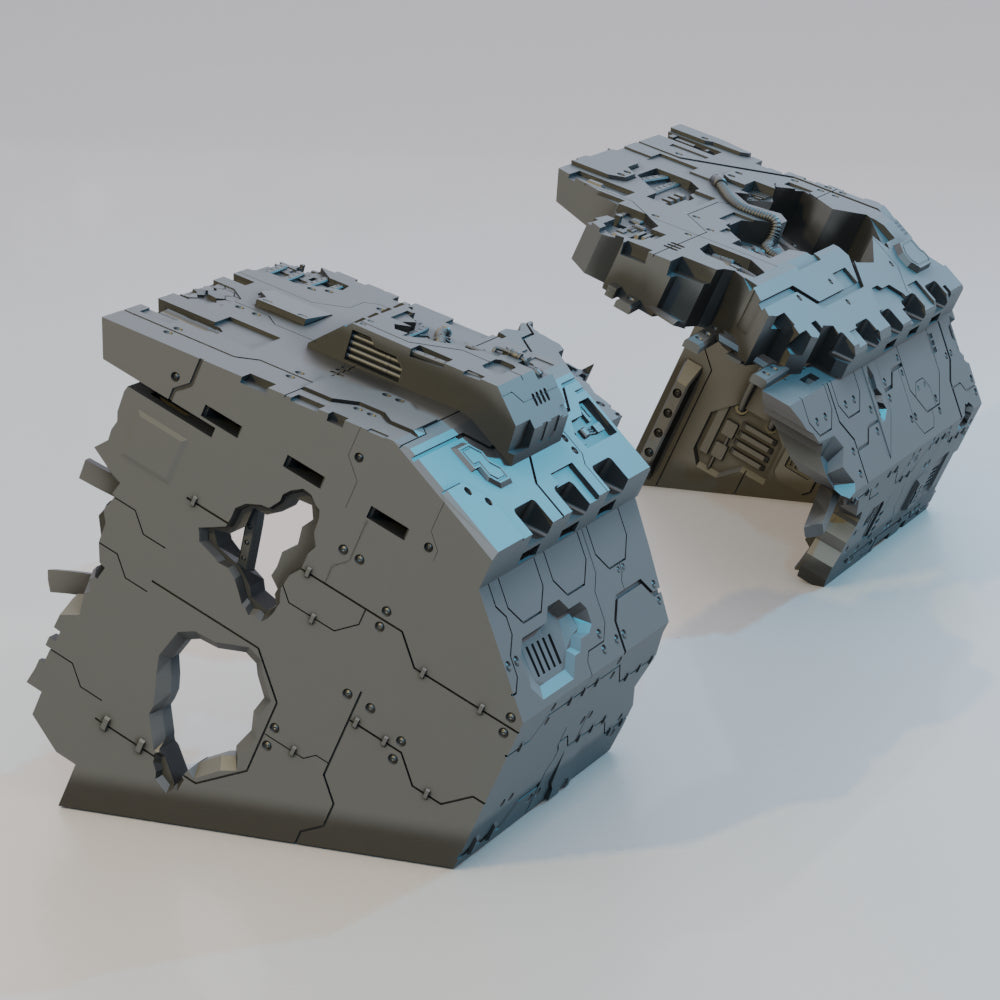 Lost Colony - Spaceship Graveyard (Core Set) - Sci-Fi Grimdark Miniatures by Saucermen Studios, Wargame Scale 3D Printed - photo 6
