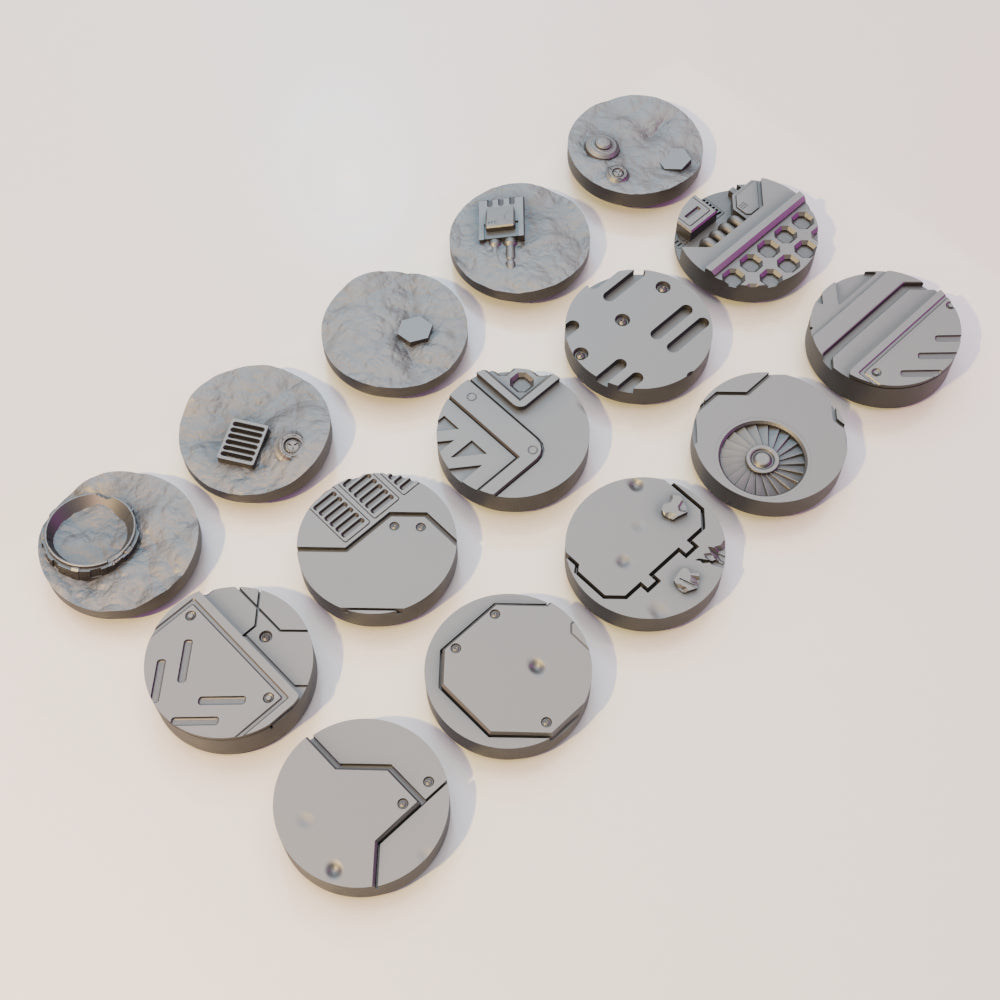Sci-Fi Bases 27mm - Sci-Fi Grimdark Miniatures by Saucermen Studios, Wargame Scale 3D Printed