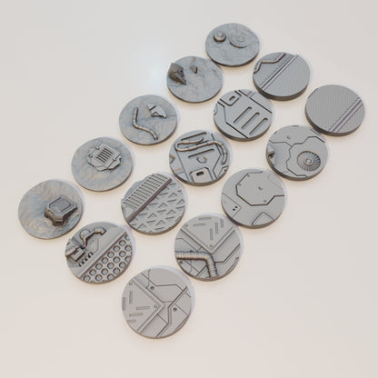 Sci-Fi Bases 25-70mm Bundle - Sci-Fi Grimdark Miniatures by Saucermen Studios, Wargame Scale 3D Printed - photo 2