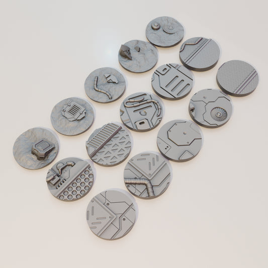 Sci-Fi Bases 25-70mm Bundle - Sci-Fi Grimdark Miniatures by Saucermen Studios, Wargame Scale 3D Printed - photo 2