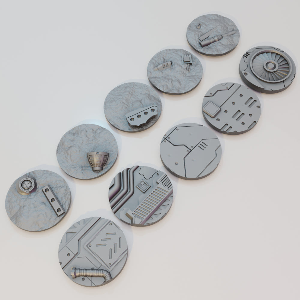 Sci-Fi Bases 25-70mm Bundle - Sci-Fi Grimdark Miniatures by Saucermen Studios, Wargame Scale 3D Printed - photo 3
