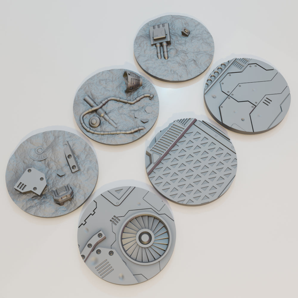 Sci-Fi Bases 25-70mm Bundle - Sci-Fi Grimdark Miniatures by Saucermen Studios, Wargame Scale 3D Printed - photo 6