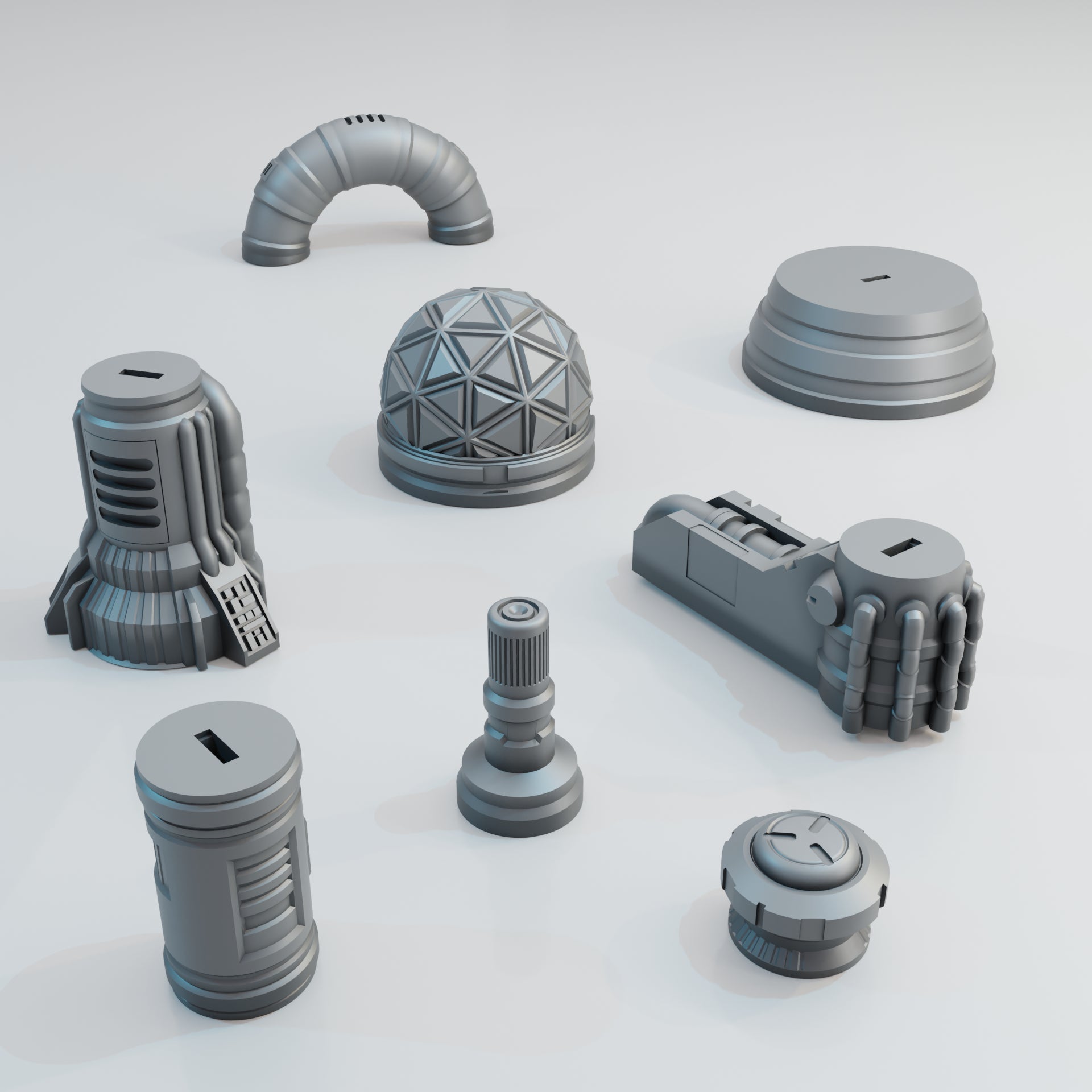 Modular Engine Room - Sci-Fi Grimdark Miniatures by Saucermen Studios, Wargame Scale 3D Printed - photo 2