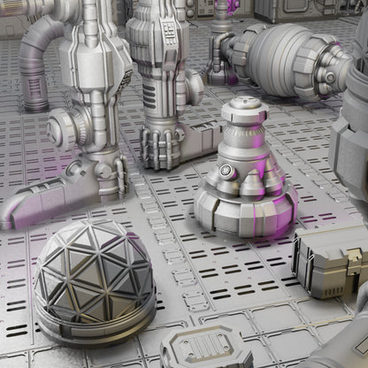 Modular Engine Room - Sci-Fi Grimdark Miniatures by Saucermen Studios, Wargame Scale 3D Printed - photo 3