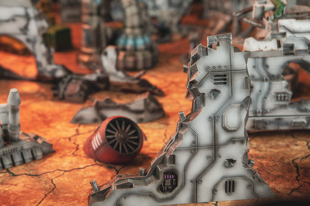 Engine Wreckage - Sci-Fi Grimdark Miniatures by Saucermen Studios, Wargame Scale 3D Printed - photo 2