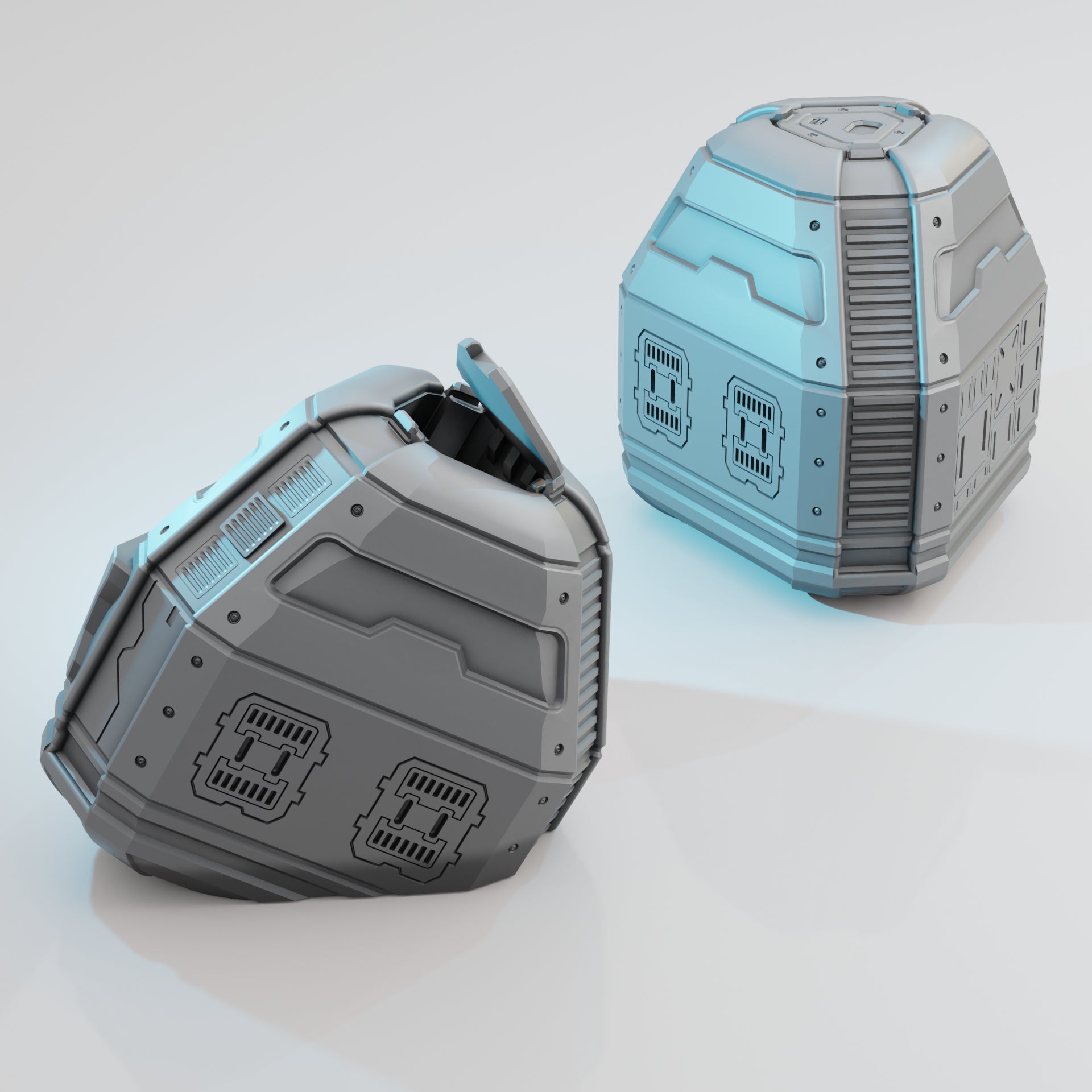 Escape Pods (Large) - Sci-Fi Grimdark Miniatures by Saucermen Studios, Wargame Scale 3D Printed