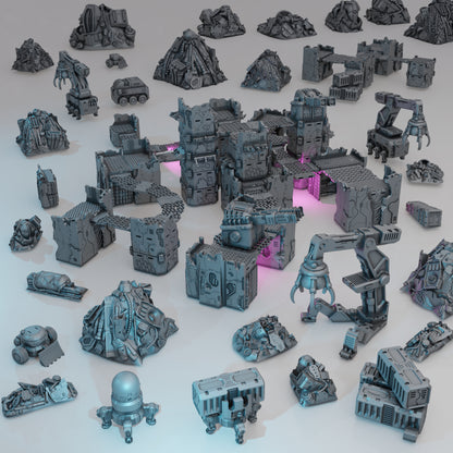 Modular Service Vehicles & Machinery - Sci-Fi Grimdark Miniatures by Saucermen Studios, Wargame Scale 3D Printed - photo 3