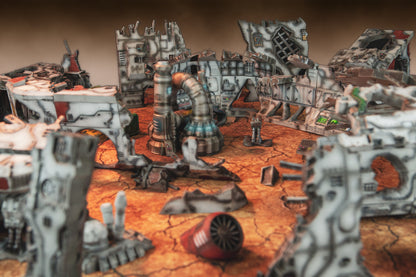 Lost Colony: Spaceship Graveyard - Fuselage Wreckage - Sci-Fi Grimdark Miniatures by Saucermen Studios, Wargame Scale 3D Printed