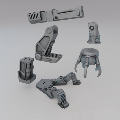Modular Scifi Crane with Claw - Sci-Fi Grimdark Miniatures by Saucermen Studios, Wargame Scale 3D Printed - photo 3