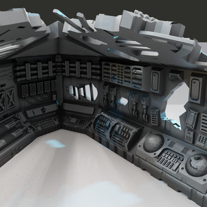 Lost Colony: Spaceship Graveyard - Nose Section - Sci-Fi Grimdark Miniatures by Saucermen Studios, Wargame Scale 3D Printed - photo 2