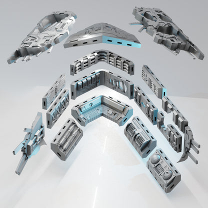 Lost Colony: Spaceship Graveyard - Nose Section - Sci-Fi Grimdark Miniatures by Saucermen Studios, Wargame Scale 3D Printed - photo 3