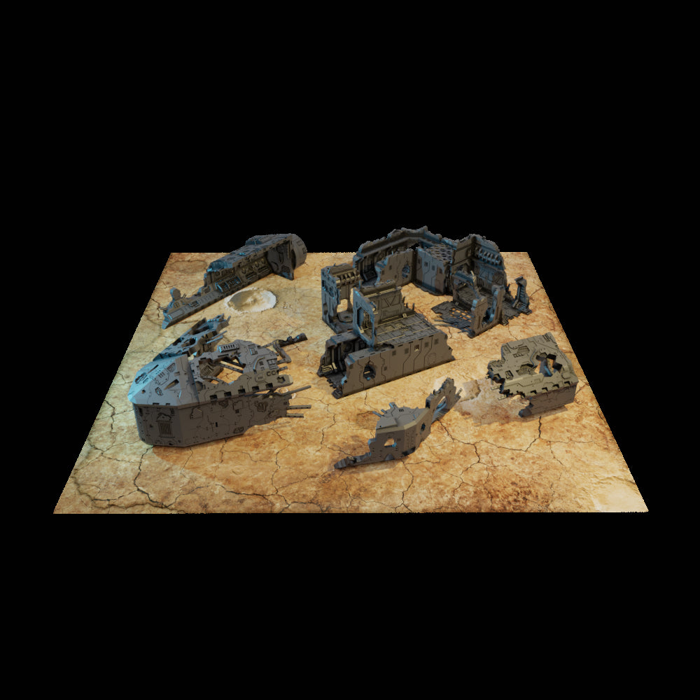 Lost Colony: Spaceship Graveyard - Nose Section - Sci-Fi Grimdark Miniatures by Saucermen Studios, Wargame Scale 3D Printed - photo 4