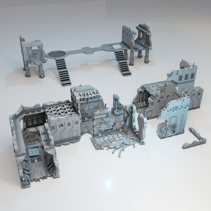 Lost Colony: Spaceship Graveyard - Internals Basics - Sci-Fi Grimdark Miniatures by Saucermen Studios, Wargame Scale 3D Printed - photo 3