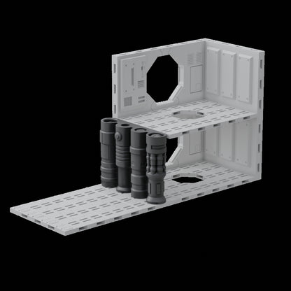 Lost Colony: Spaceship Graveyard - Internals UPGRADES - Sci-Fi Grimdark Miniatures by Saucermen Studios, Wargame Scale 3D Printed - photo 3