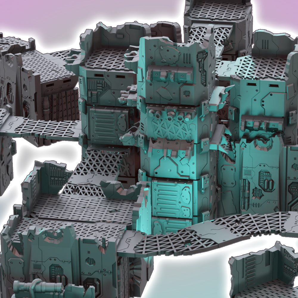 Lost Colony: Survivor Outpost - Sci-Fi Grimdark Miniatures by Saucermen Studios, Wargame Scale 3D Printed
