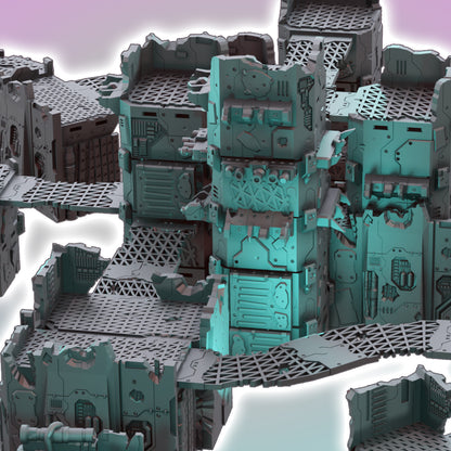 Lost Colony: Survivor Outpost - Sci-Fi Grimdark Miniatures by Saucermen Studios, Wargame Scale 3D Printed
