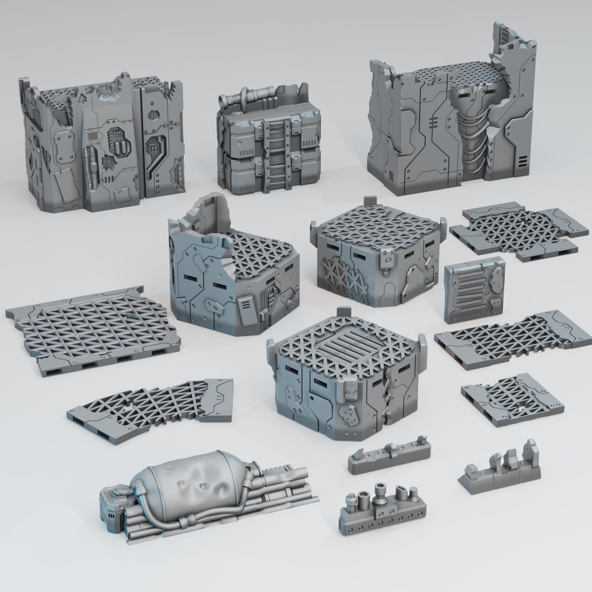 Lost Colony: Survivor Outpost - Sci-Fi Grimdark Miniatures by Saucermen Studios, Wargame Scale 3D Printed - photo 2