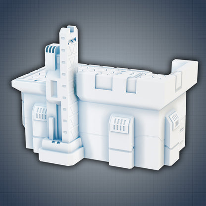 Sci-fi Building: Industrial - Sci-Fi Grimdark Miniatures by Saucermen Studios, Wargame Scale 3D Printed - photo 2