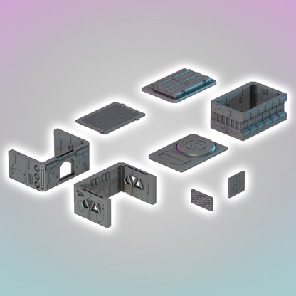 Flatline City: Hospital - Sci-Fi Grimdark Miniatures by Saucermen Studios, Wargame Scale 3D Printed - photo 2