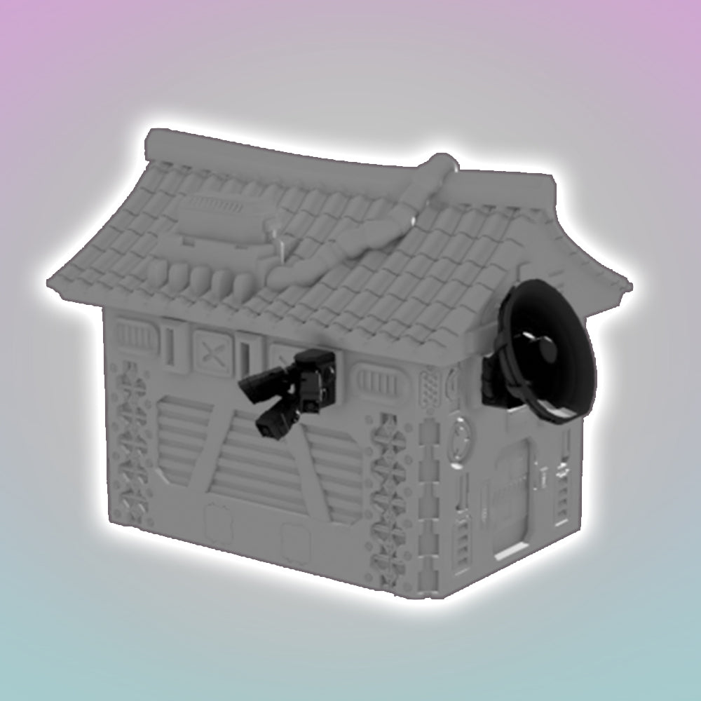 Flatline City: Exterior Wall Accessories (OpenLock Compatible) - Sci-Fi Grimdark Miniatures by Saucermen Studios, Wargame Scale 3D Printed - photo 2