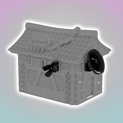 Flatline City: Exterior Wall Accessories (OpenLock Compatible) - Sci-Fi Grimdark Miniatures by Saucermen Studios, Wargame Scale 3D Printed - photo 2