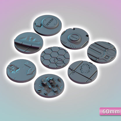 City & Industrial Bases 25-70mm Bundle - Sci-Fi Grimdark Miniatures by Saucermen Studios, Wargame Scale 3D Printed - photo 9