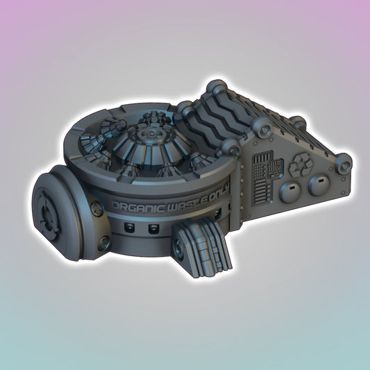 Organic Recycling Plant - Sci-Fi Grimdark Miniatures by Saucermen Studios, Wargame Scale 3D Printed