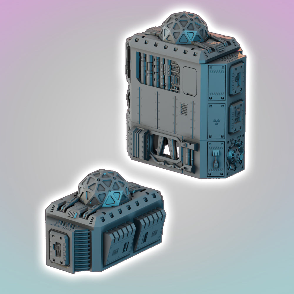 Flatline City - Science & Research Facility - Sci-Fi Grimdark Miniatures by Saucermen Studios, Wargame Scale 3D Printed - photo 4