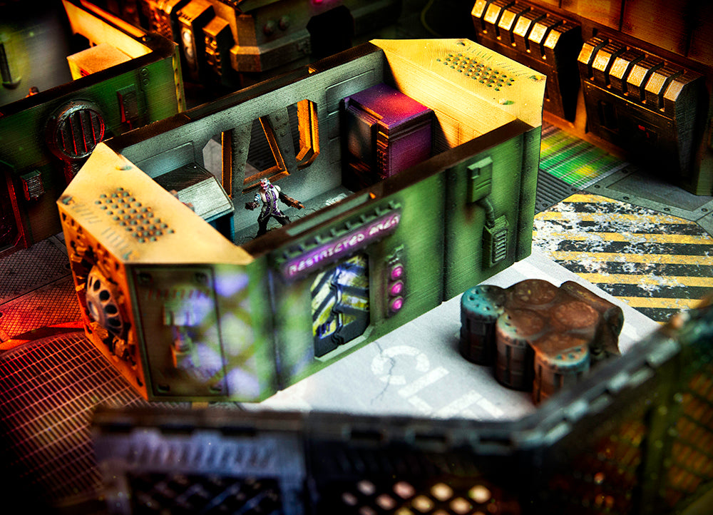 Flatline City - Science & Research Facility - Sci-Fi Grimdark Miniatures by Saucermen Studios, Wargame Scale 3D Printed - photo 8