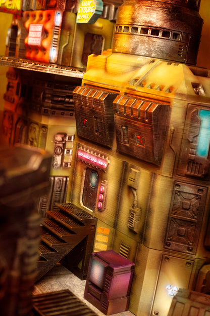 Flatline City - Science & Research Facility - Sci-Fi Grimdark Miniatures by Saucermen Studios, Wargame Scale 3D Printed - photo 9
