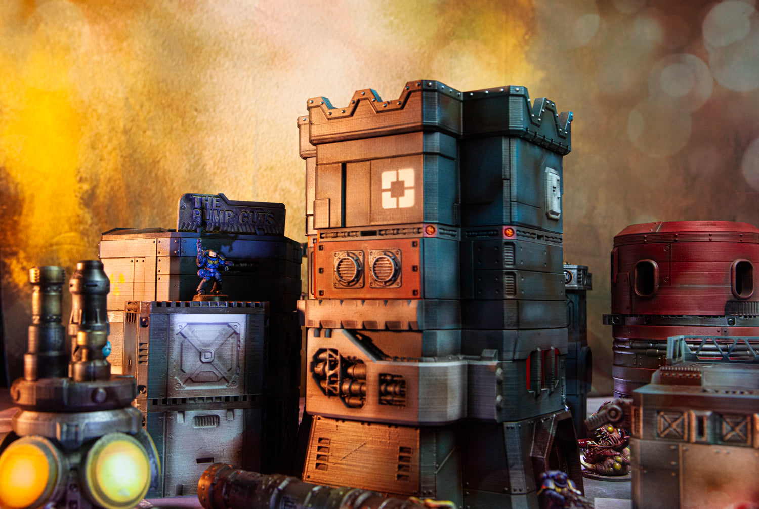 Shipping Container Building (Flatline City: Second Wave) - Sci-Fi Grimdark Miniatures by Saucermen Studios, Wargame Scale 3D Printed - photo 2