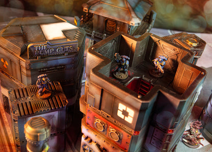 Shipping Container Building (Flatline City: Second Wave) - Sci-Fi Grimdark Miniatures by Saucermen Studios, Wargame Scale 3D Printed - photo 5