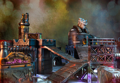 Flatline City: Second Wave - Gantry Extensions - Sci-Fi Grimdark Miniatures by Saucermen Studios, Wargame Scale 3D Printed - photo 2