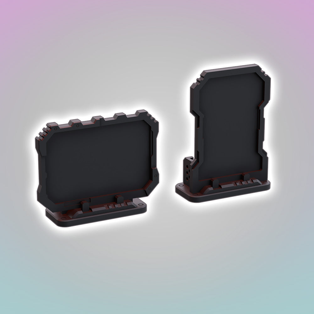 Flatline City: Second Wave - Freestanding Billboards - Sci-Fi Grimdark Miniatures by Saucermen Studios, Wargame Scale 3D Printed