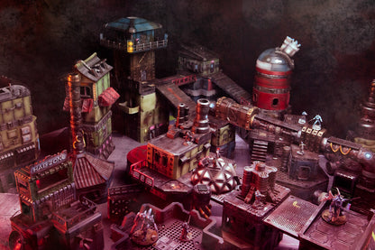 Flatline City: Second Wave - Pipeline Manifold System - Sci-Fi Grimdark Miniatures by Saucermen Studios, Wargame Scale 3D Printed - photo 2