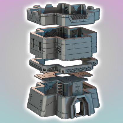 Flatline City: Second Wave - Battle Precinct - Sci-Fi Grimdark Miniatures by Saucermen Studios, Wargame Scale 3D Printed - photo 2