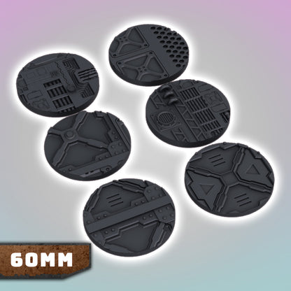 Factory Industrial Bases 25-70mm Bundle - Sci-Fi Grimdark Miniatures by Saucermen Studios, Wargame Scale 3D Printed - photo 5