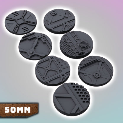 Factory Industrial Bases 25-70mm Bundle - Sci-Fi Grimdark Miniatures by Saucermen Studios, Wargame Scale 3D Printed - photo 7