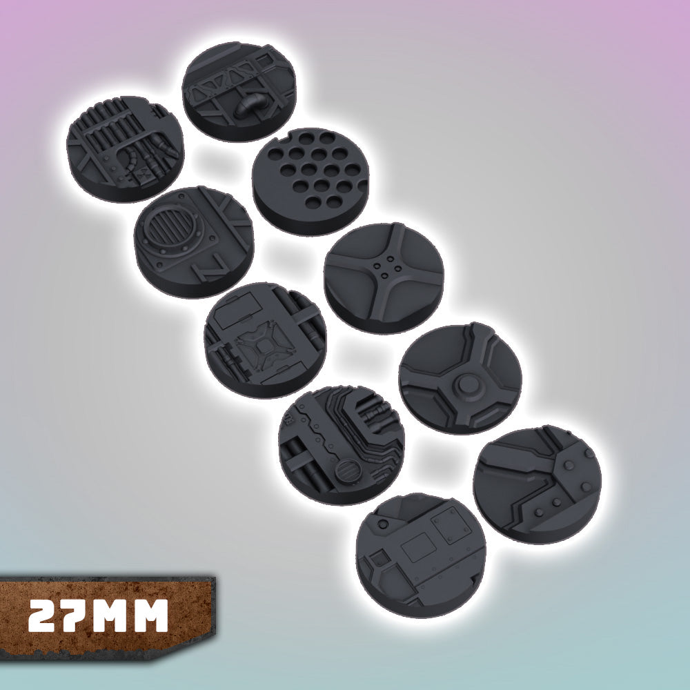 Factory Industrial Bases 25-70mm Bundle - Sci-Fi Grimdark Miniatures by Saucermen Studios, Wargame Scale 3D Printed - photo 8