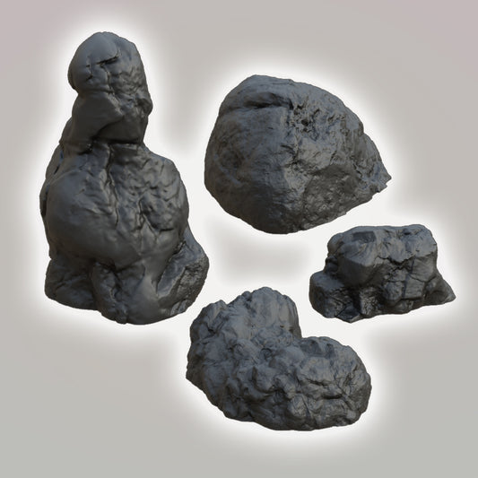 Rock Formations - Sci-Fi Grimdark Miniatures by Saucermen Studios, Wargame Scale 3D Printed